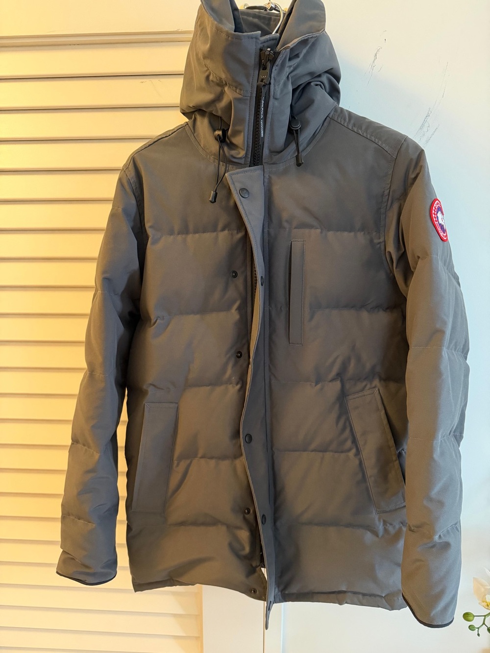 Canada Goose Gray Hooded Down Parka